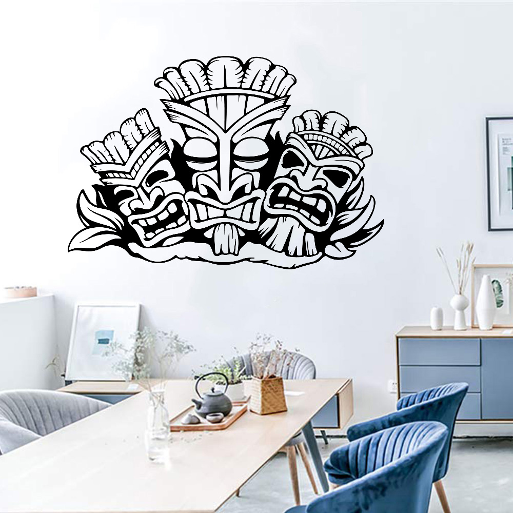 Interior Design Quotes - Hawaiian Totem Wall Sticker Aloha Hawaii
