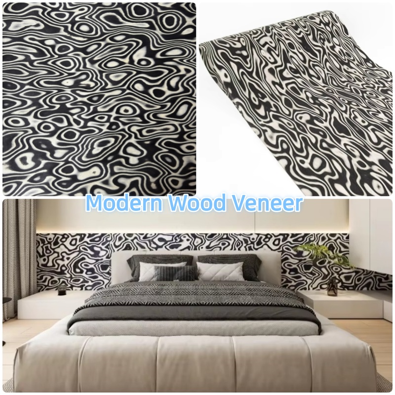 Interior Design Tech - Tech Black White Graphic Wood Veneer