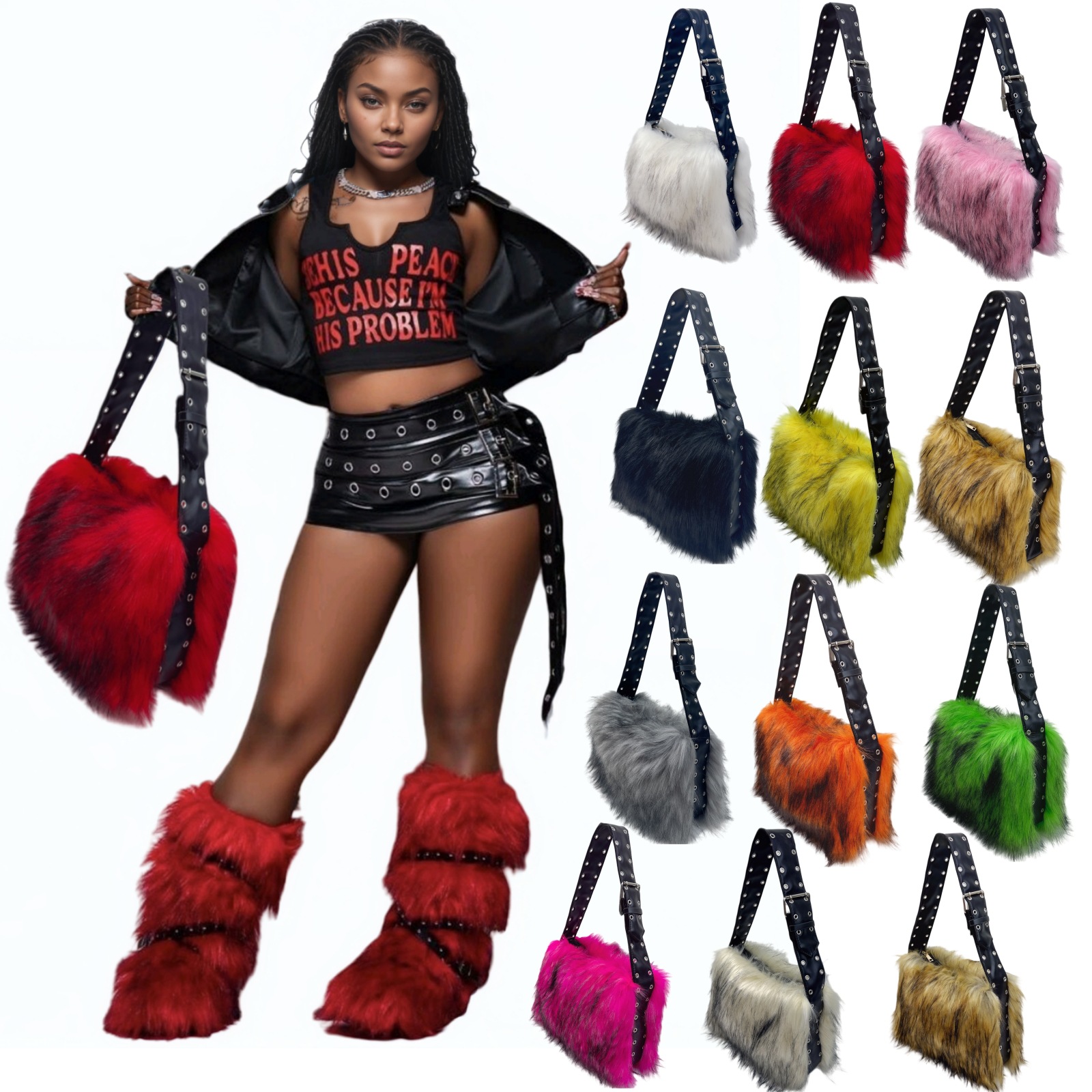 Interior Design Warm - Large Capacity Messenger bags Winter Soft