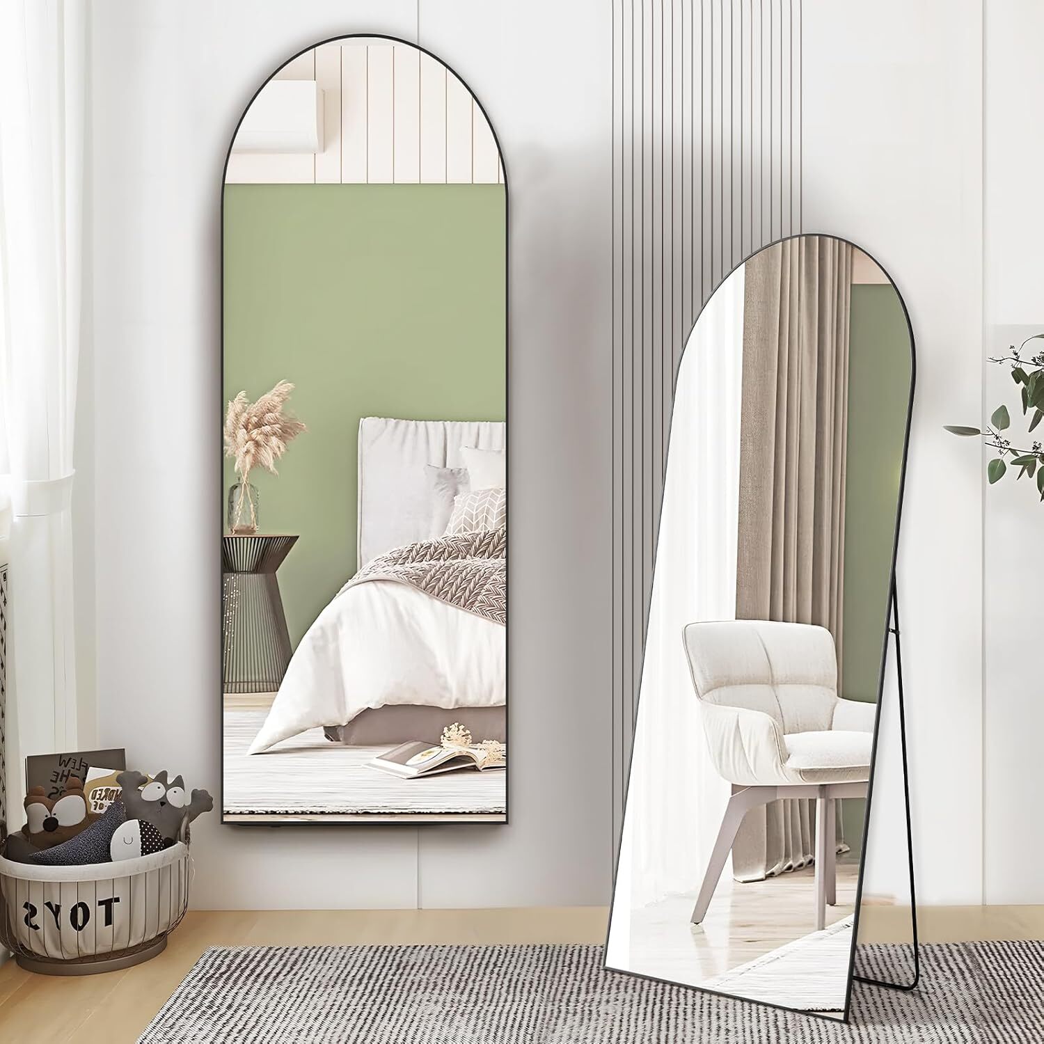 Arch Mirror Leaning - Standing Arched Mirror Full Length Leaning