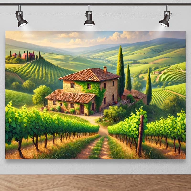 Italian Vineyard Cottage Wall  - Interior Design Hd 评论和价格