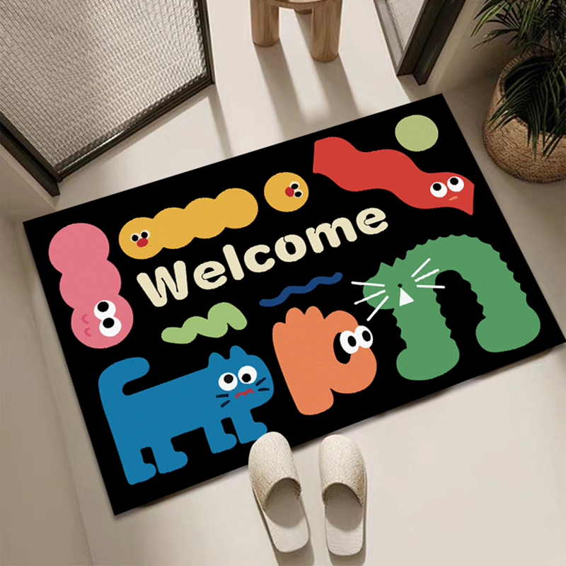 Cute Cartoon Abstract Monster  - Printed Rug Abstract 评论和价格