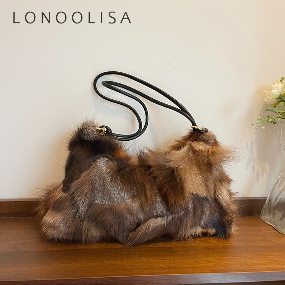 Luxury Winter Warm Fox Fur Sho - Interior Design Warm 评论和价格