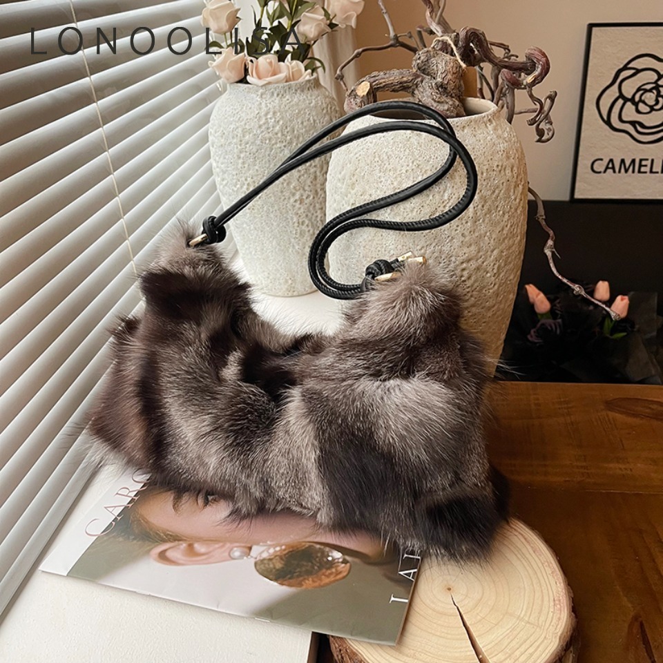 Luxury Winter Warm Fox Fur Sho - Interior Design Warm 评论和价格