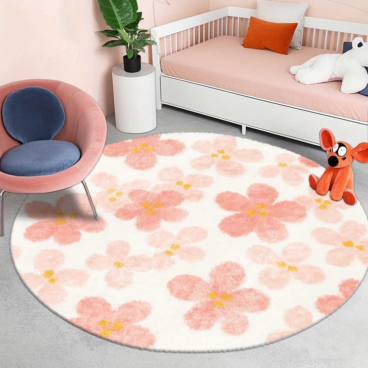 Mid Century Modern Circular Ar - Printed Rug Abstract 评论和价格