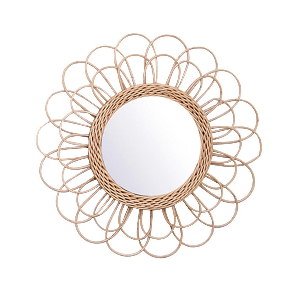 Rattan Mirror Innovative Home  - Rattan Mirror Round 评论和价格