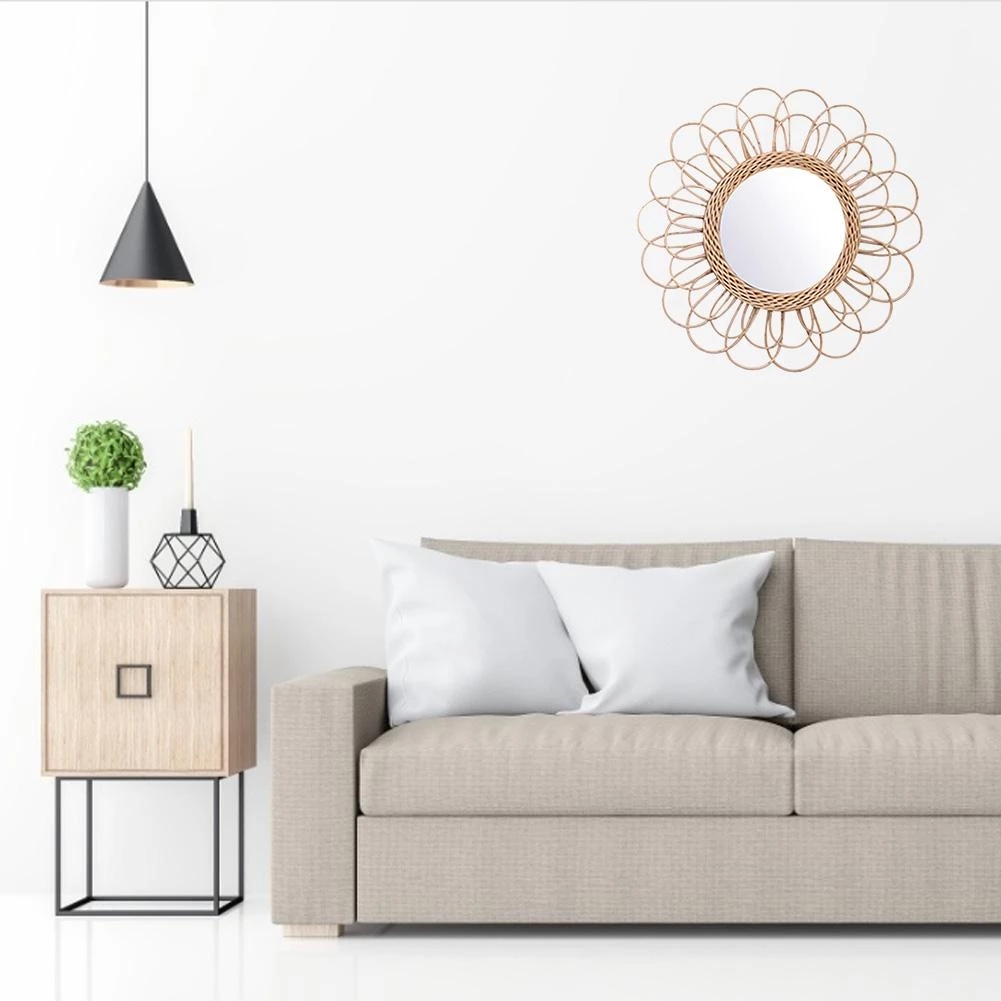 Rattan Mirror Innovative Home  - Rattan Mirror Round 评论和价格