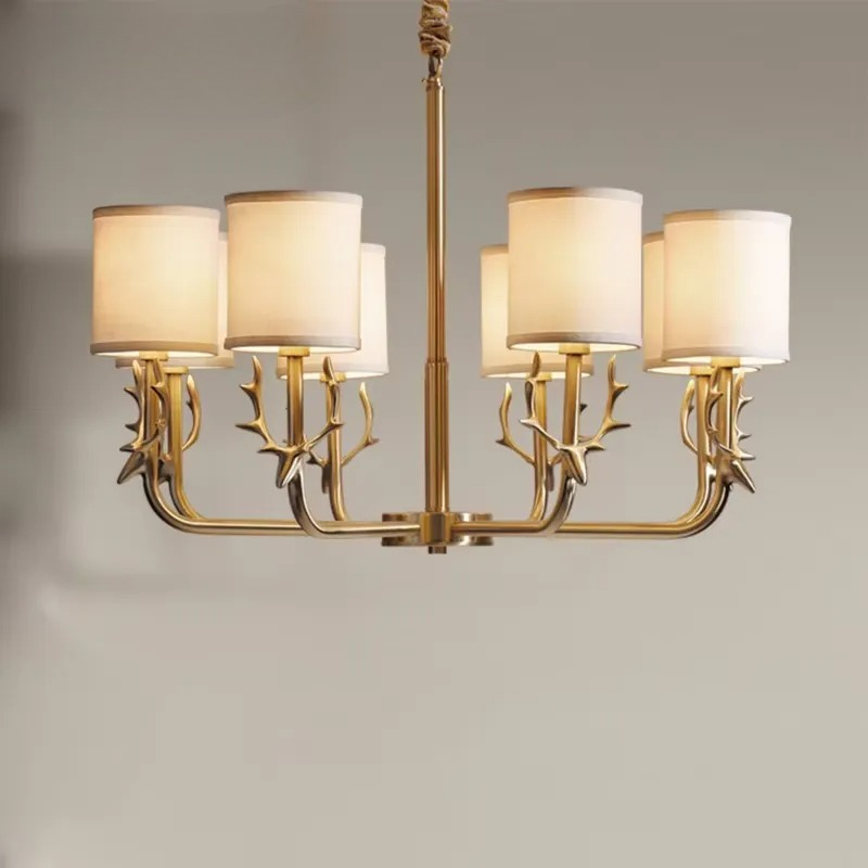 Copper Chandelier for Living R - Interior Design Years 评论和价格