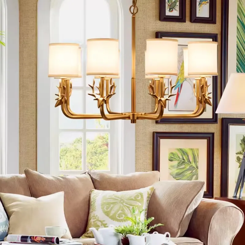 Copper Chandelier for Living R - Interior Design Years 评论和价格