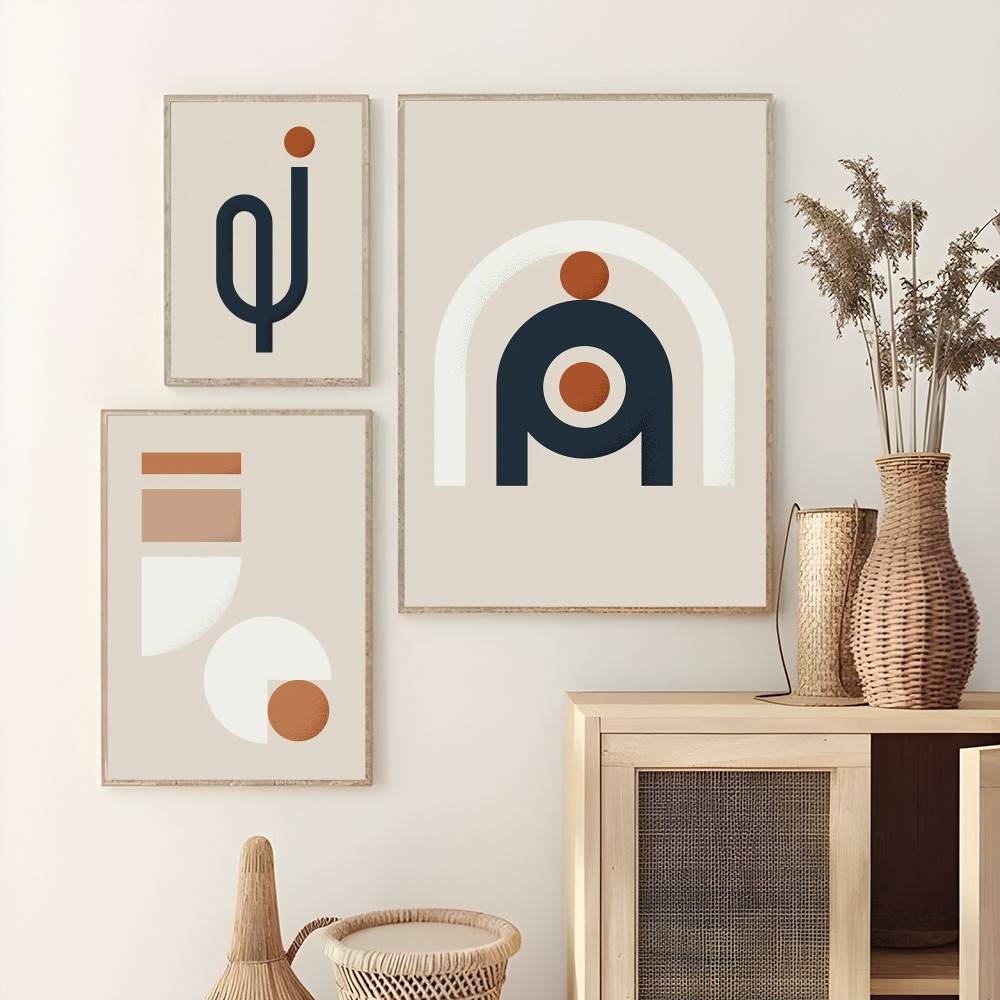 Warm Line Color Design Poster  - Interior Design Warm 评论和价格
