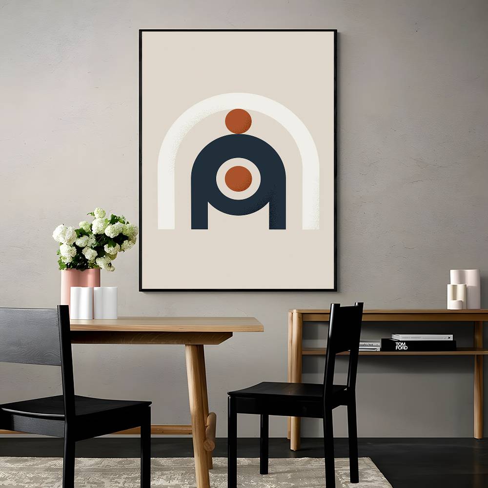 Warm Line Color Design Poster  - Interior Design Warm 评论和价格