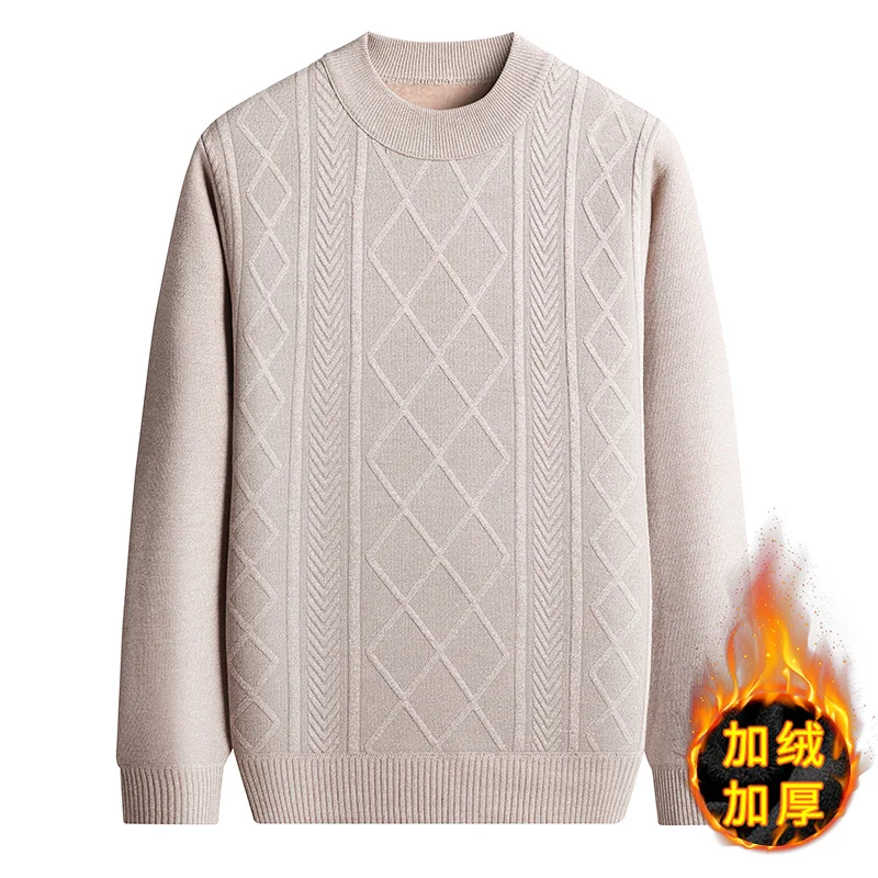 Cold Weather Men Knitted Pullo - Interior Design Warm 评论和价格