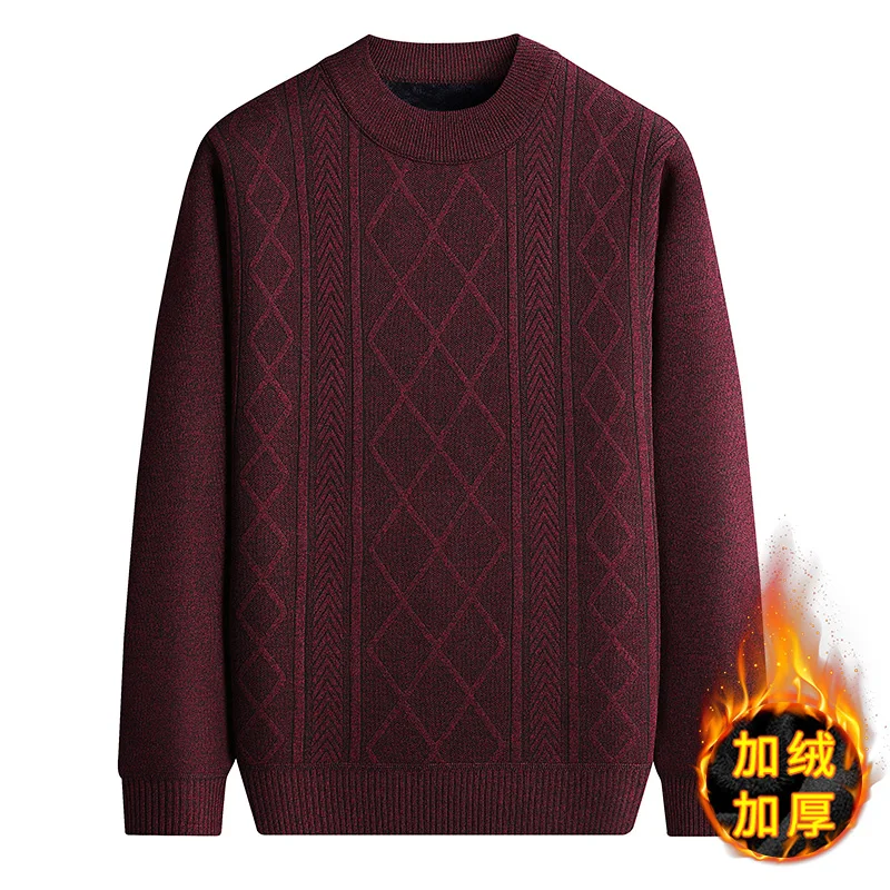 Cold Weather Men Knitted Pullo - Interior Design Warm 评论和价格