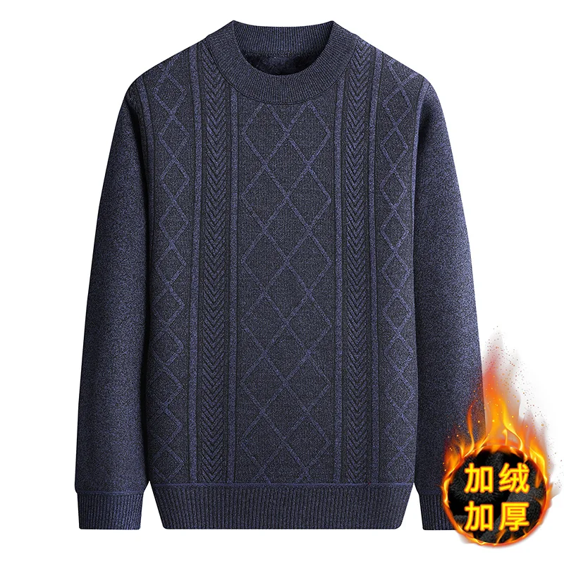 Cold Weather Men Knitted Pullo - Interior Design Warm 评论和价格