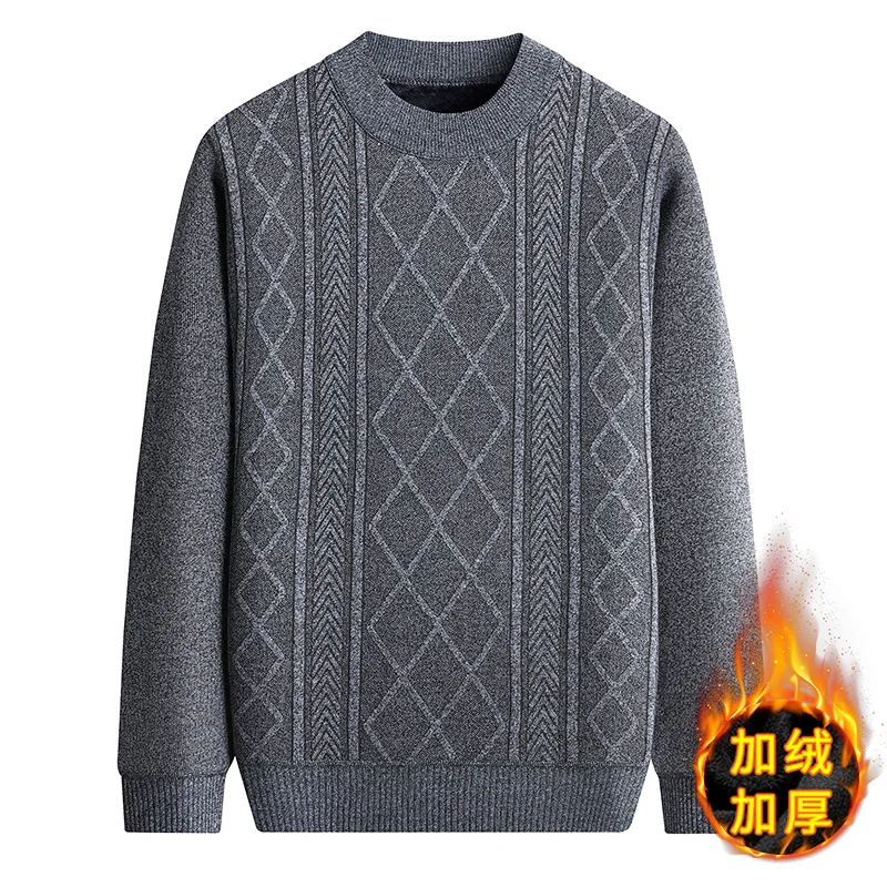 Cold Weather Men Knitted Pullo - Interior Design Warm 评论和价格