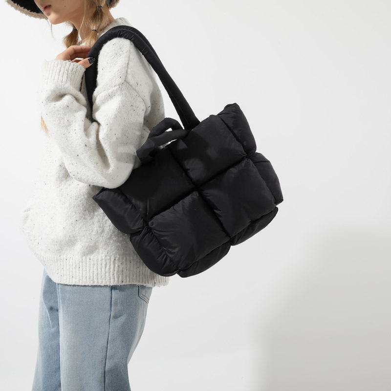 Fashion Soft Puffer Tote Bag D - Interior Design Warm 评论和价格