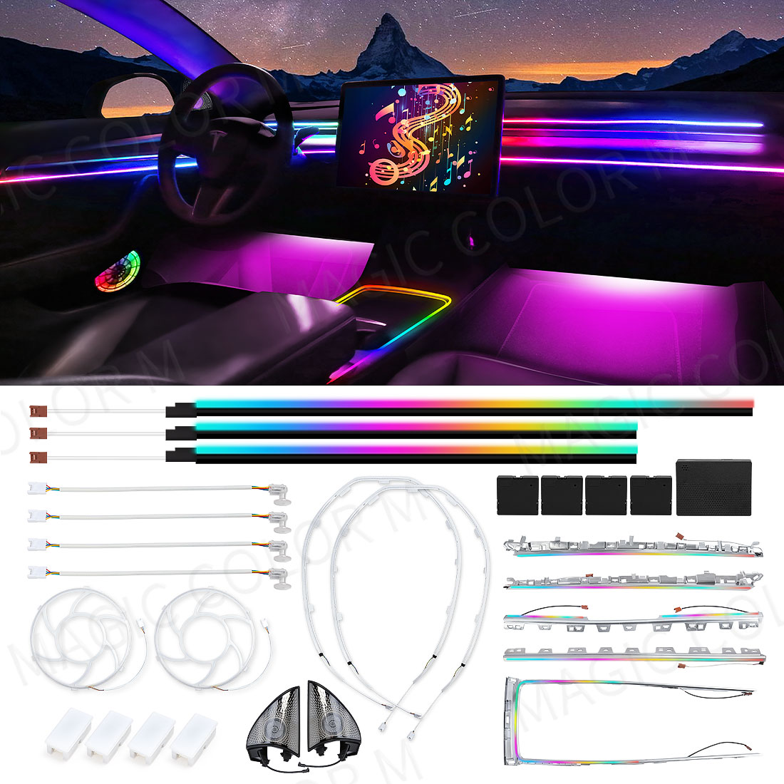 For Tesla Model 3 Y 2021 2022  - Interior Design Tech 评论和价格