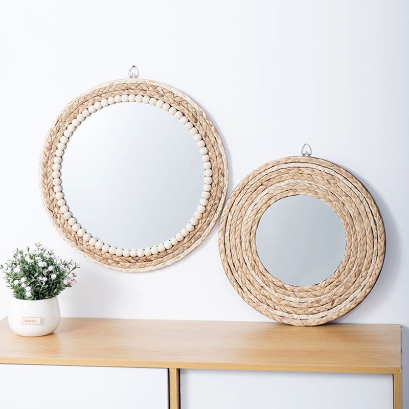 Rattan Handicrafts Decorative  - Rattan Mirror Round 评论和价格