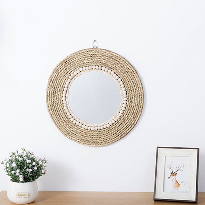 Rattan Handicrafts Decorative  - Rattan Mirror Round 评论和价格