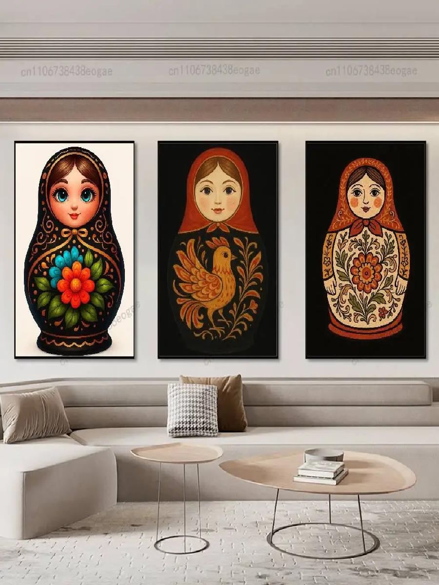Dolls Matryoshka Russian Art P - Interior Design Hd 评论和价格