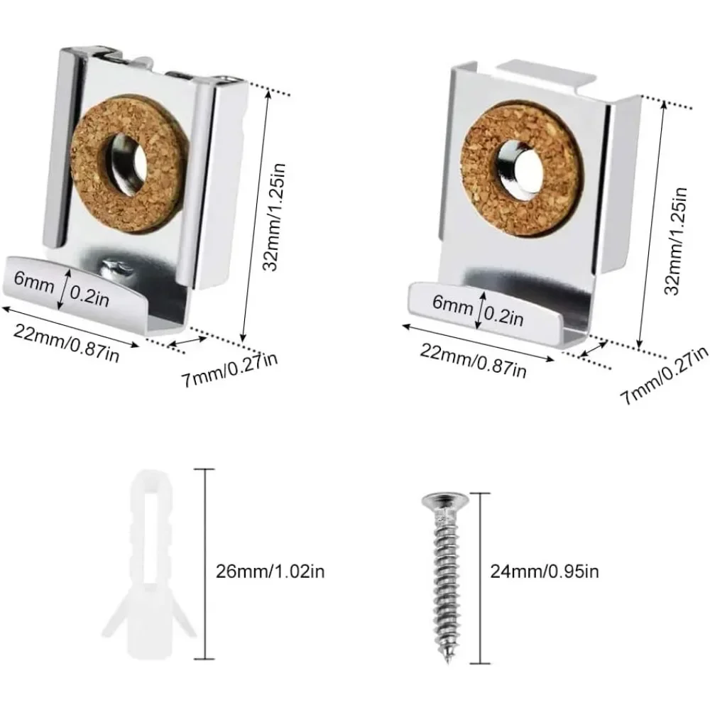 For 4pcs Chrome Mirror Wall Ha - Rattan Mirror Round 评论和价格