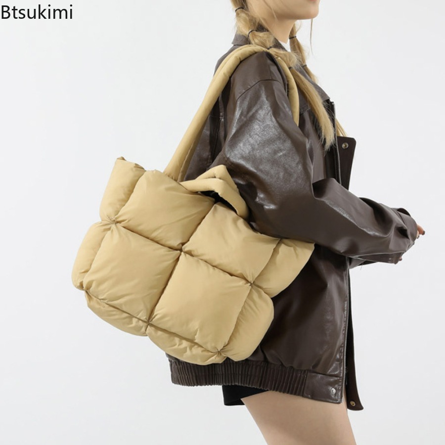 Fashion Soft Puffer Tote Bag D - Interior Design Warm 评论和价格