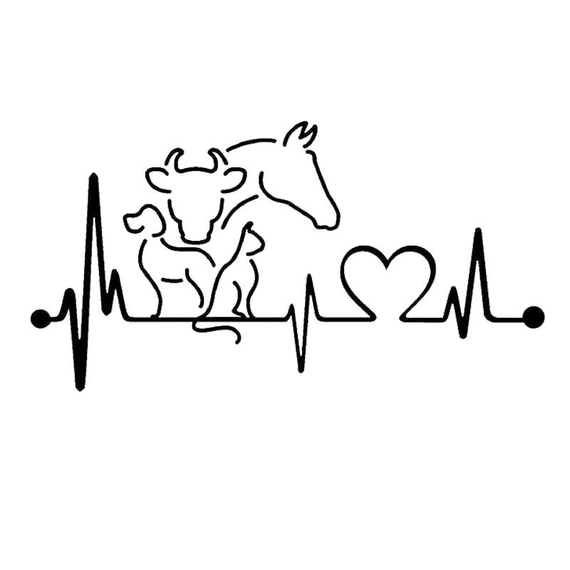 Dog Cat Horse Cow Heartbeat Li - Interior Design Quotes 评论和价格