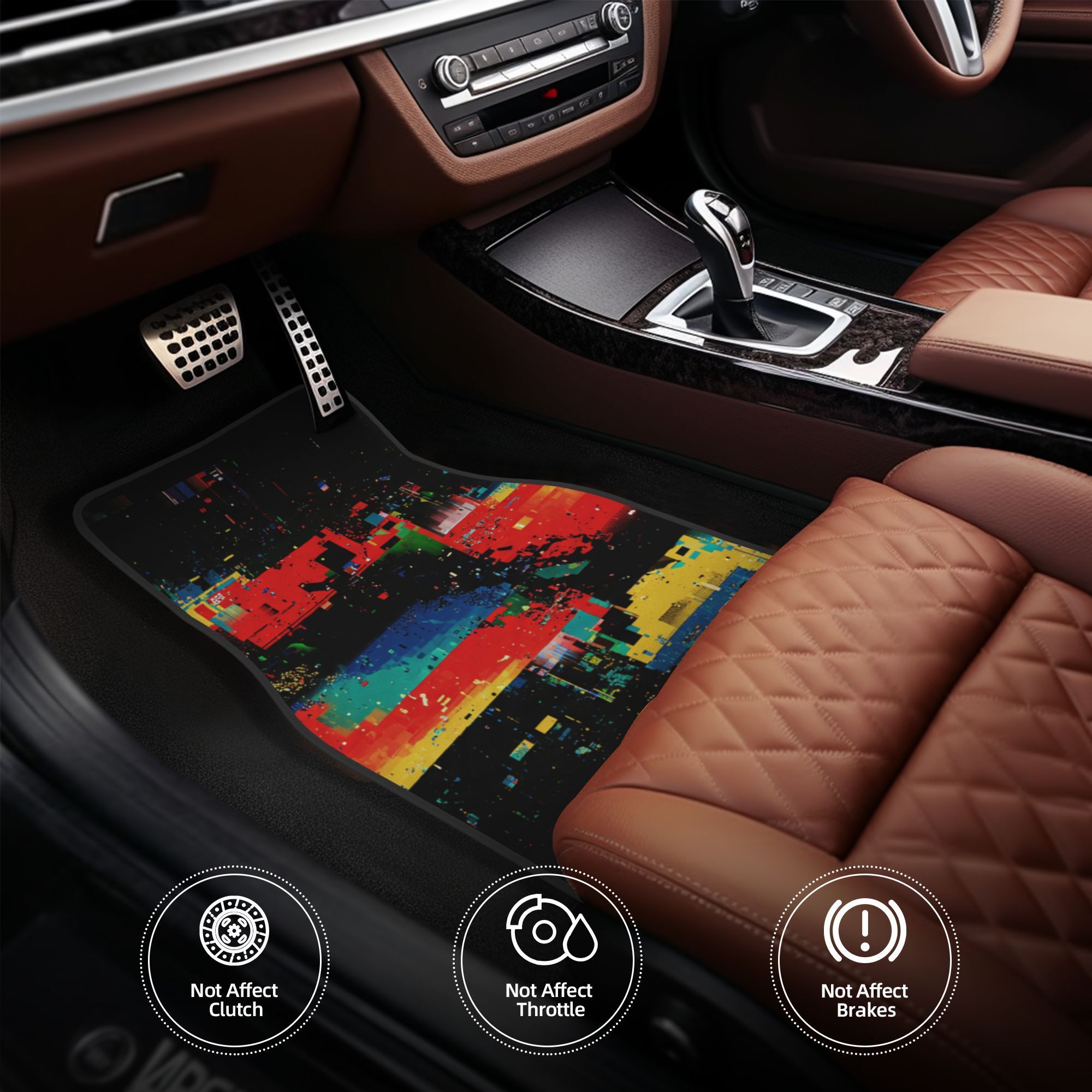 4pcs Fashionable Car Mats, Pri - Interior Design Elements 评论和价格