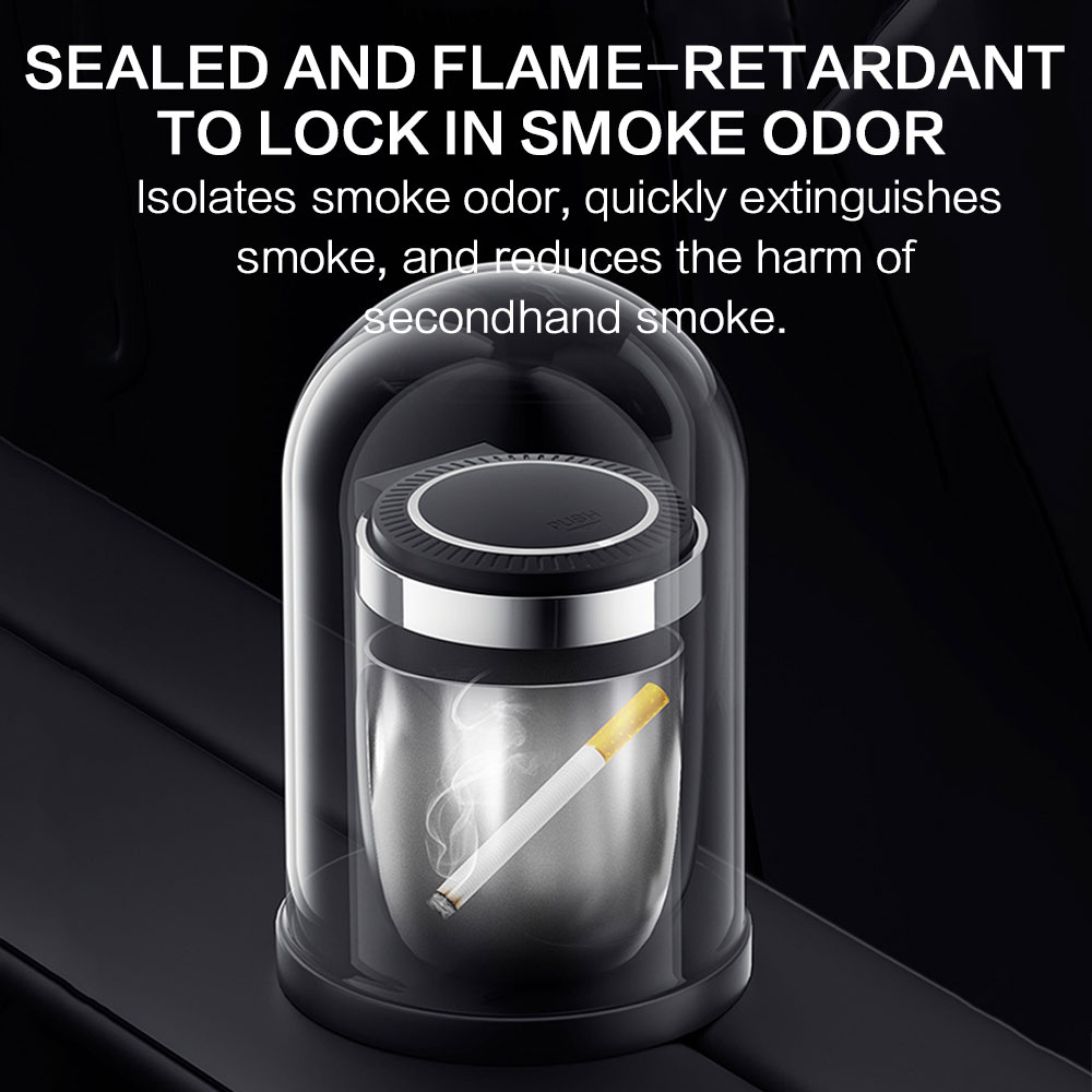 Car Ashtray With Led Light Smo - Interior Design Elements 评论和价格
