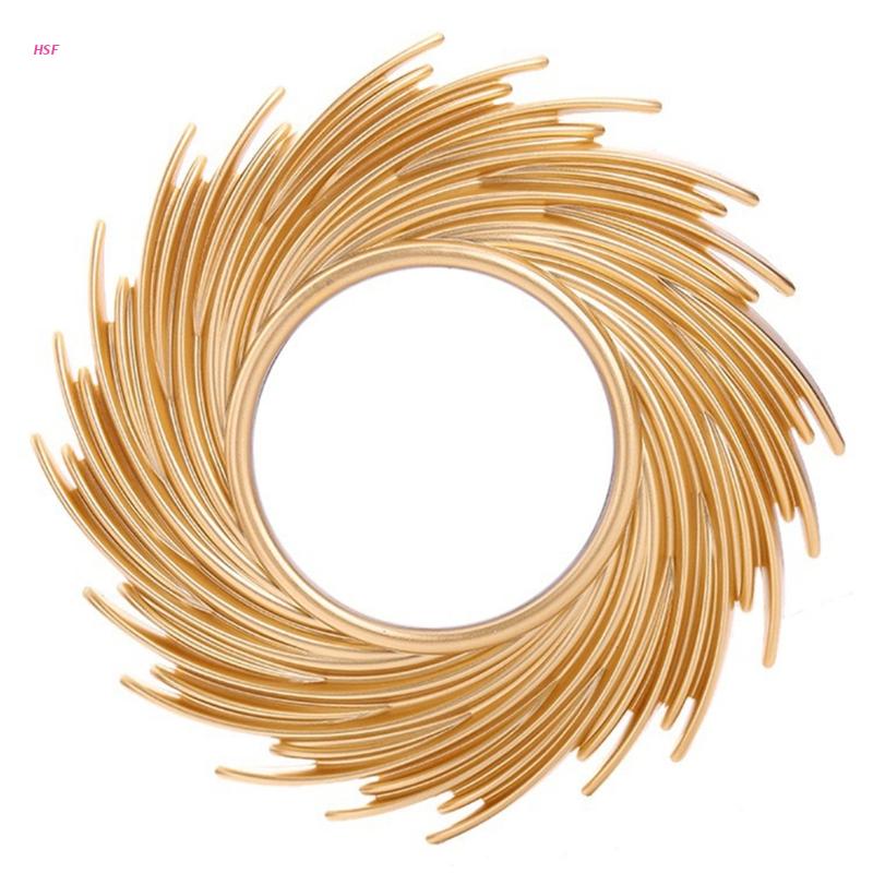 Sun Shape Decorative Mirror Ro - Rattan Mirror Round 评论和价格