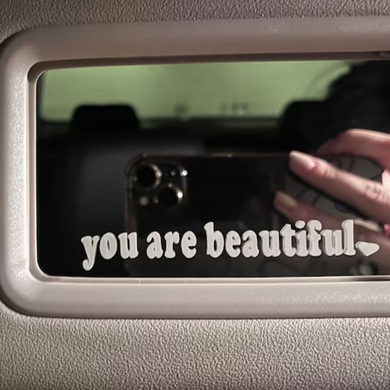 The Text Car Stickers You Are  - Interior Design Quotes 评论和价格