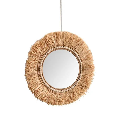 Rattan Decorative Mirrors for  - Rattan Mirror Round 评论和价格