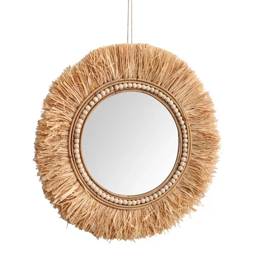Rattan Decorative Mirrors for  - Rattan Mirror Round 评论和价格