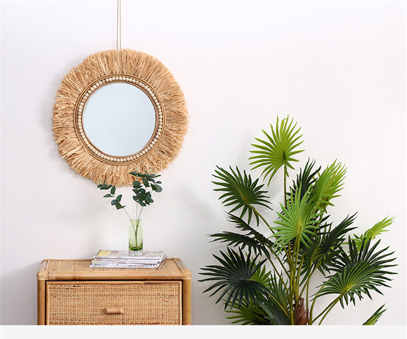 Rattan Decorative Mirrors for  - Rattan Mirror Round 评论和价格