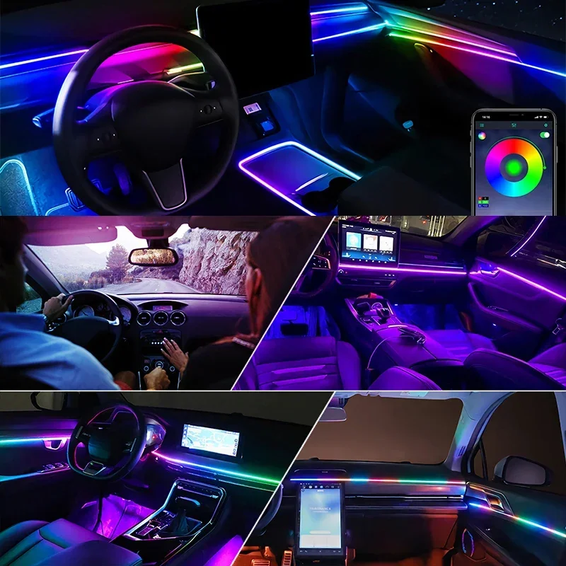 6 in 1 Exclusive Car LED Inter - Interior Design Elements 评论和价格