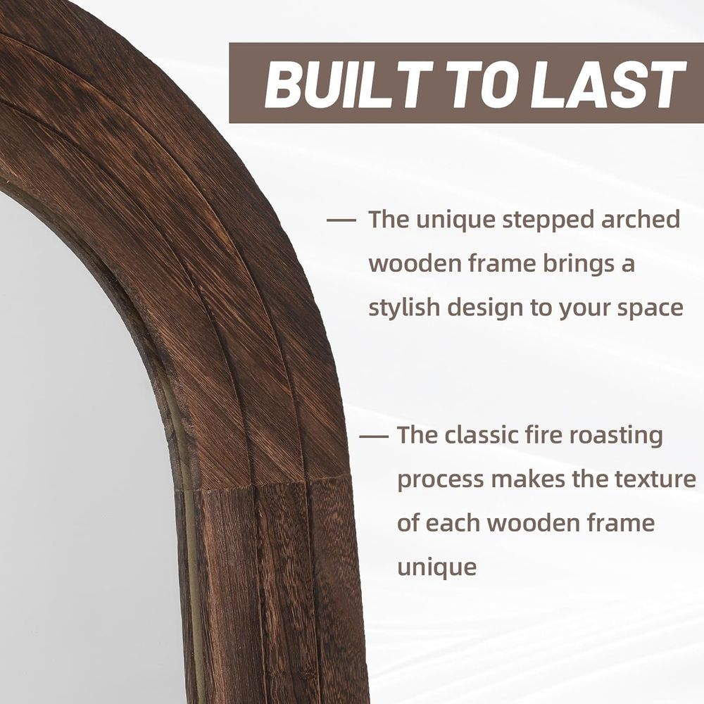 Arched ull Length Mirror with  - Arch Mirror Leaning 评论和价格