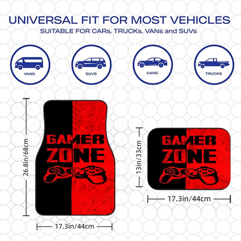 Universal Car Floor Mats Set 4 - Interior Design Zoning 评论和价格