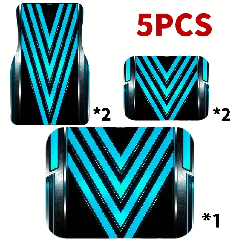5pcs Car Floor Mats, Futuristi - Interior Design Tech 评论和价格