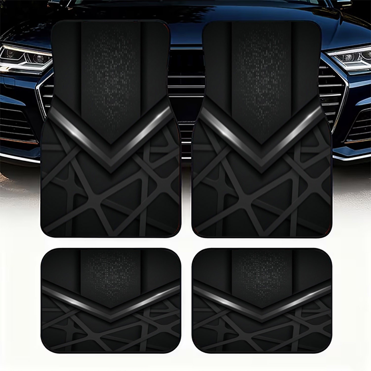 4pcs Car Floor Mats With Futur - Interior Design Tech 评论和价格