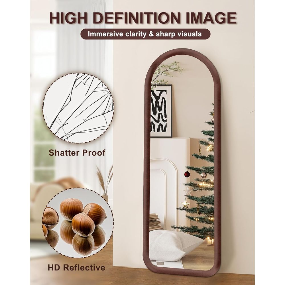 Arched ull Length Mirror, ree  - Arch Mirror Leaning 评论和价格