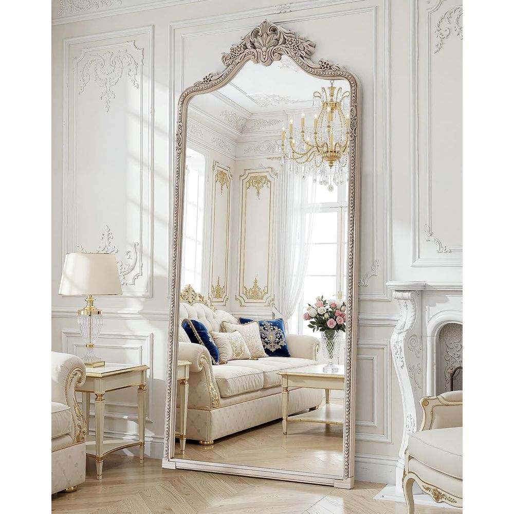 Wall Mount Arched ull Length M - Arch Mirror Leaning 评论和价格