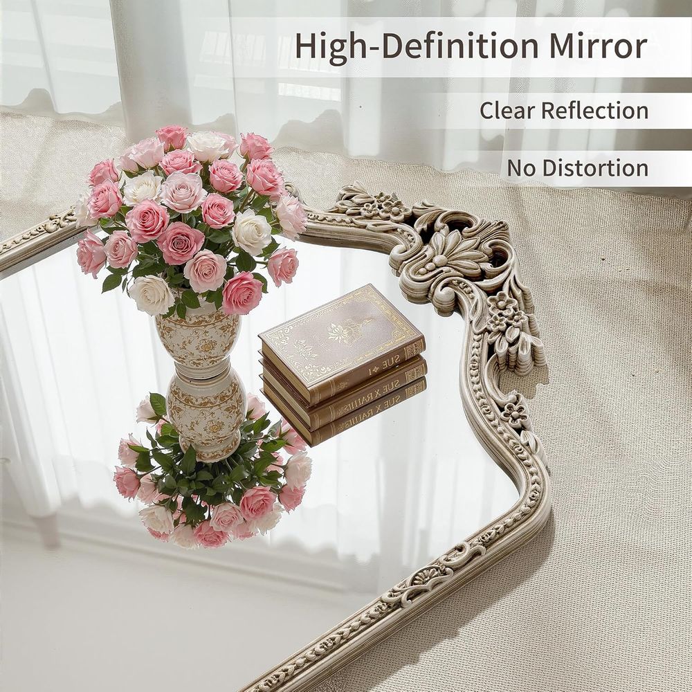 Wall Mount Arched ull Length M - Arch Mirror Leaning 评论和价格